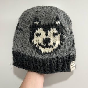 Handmade Cowichan Wolf Hat